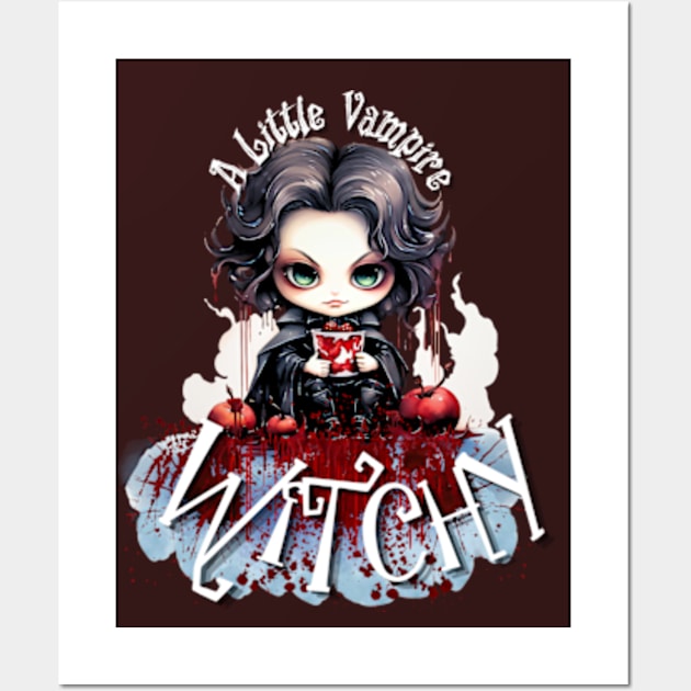 A Little Vampire Witchy Wall Art by littlewitchylif